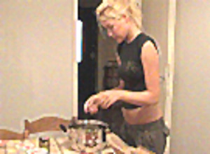 SweetSophieMoone - Sophie Moone - Cooking at home